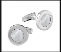 Gemelli Artigianale Uomo in Argento Madreperla GEAR-253
